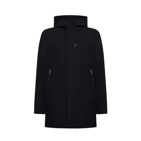 Parka Uomo dall'effetto opaco, con fodera in velluto e patch logo sulla manica